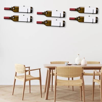 Unique Bargains Spiral Metal Wine Bottle Display Holder Wall Storage Shelf 12 Pcs - Image 4