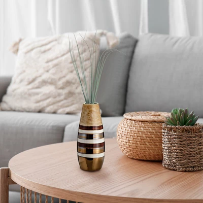 Unique Bargains Plastic Fake Wheat Garden Decor Artificial Grass Plants 6 Pcs - Image 2