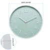 Unique Bargains Battery Operated Silent Non-Ticking 3D Number Quartz Wall Clock 8"