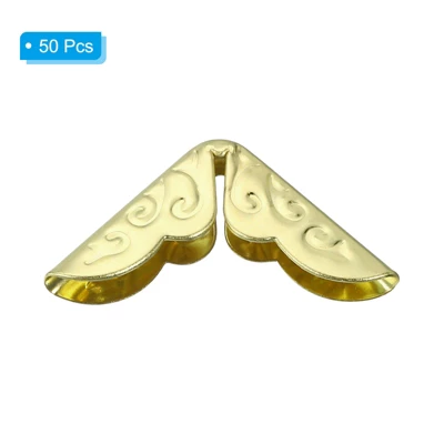 Unique Bargains Metal Retro Decorative Scrapbook Photo Book Protecting Corners 50 Pcs - Image 2