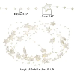 Unique Bargains Craft Wedding Party Decorative Faux Pearl Beads Garland