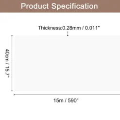 Unique Bargains Wallpaper, Peel And Stick Wallpaper Contact Paper Solid Color Vinyl Self-Adhesive Wall Paper Decorative White 590" X 15.7"