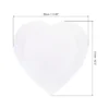 Unique Bargains Heart-Shaped Painting Canvas Panels 4 Pcs White