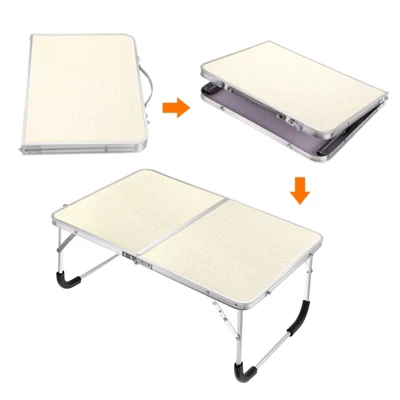 Unique Bargains Bed Sofa Foldable Laptop Table Portable Picnic Bed Tray Reading Working Desks 24 X 16.1 X 10.6-inch 1Pc - Image 2