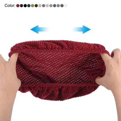 Unique Bargains Non-Slip Washable 11"-16'' Elastic Round Bar Stool Seat Cushions For Chair Stool 2 Pcs - Image 3