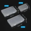 Unique Bargains Plastic Bead Art Craft Jewelry Storage Rectangle Boxes Clear 16 Pcs 3.3" X 2.2" X 1"