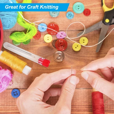 Unique Bargains Plastic Tube Portable Knitting Sewing Storage Holders 10 Pcs - Image 4