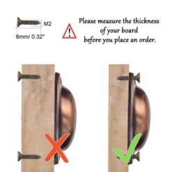 Unique Bargains Metal Drawer Cabinet Bin Cupboard Pulls 1.6" Hole 15 Pcs