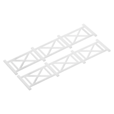 Unique Bargains Dollhouse Home DIY Miniature Garden Ornament Decorative Picket Fence 2 Pcs - Image 5