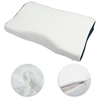 Unique Bargains 1Pcs Contour Memory Foam Pillow Cervical Neck Supporting Sleeping Pillows - Image 2