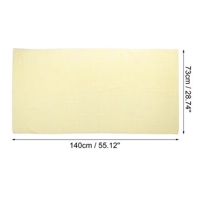 Unique Bargains Bathroom Shower Classic Soft Absorbent Cotton Bath Towel 55.12"x28.74" 1 Pc - Image 3