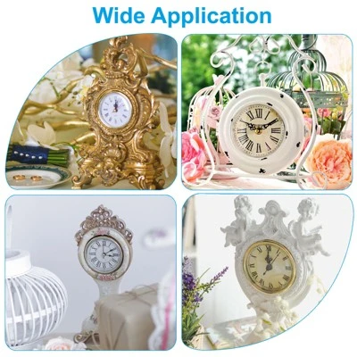 Unique Bargains Quartz Movement Silent Miniature Decorative Clock Insert - Image 4