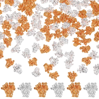 Unique Bargains Metal Alloy Flower Blossom Connectors Bead Caps Jewelry Necklace 200 Pcs - Image 11