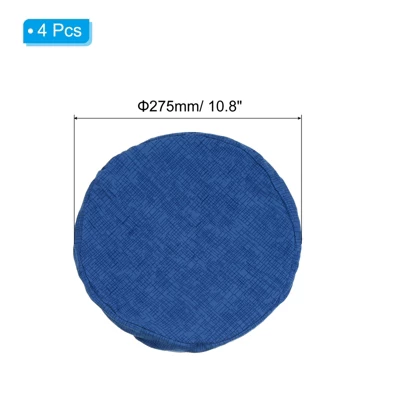 Unique Bargains Polyester Round Washable Elastic Bar Stool Cover For Dia 12"-14" Chair 4 Pcs