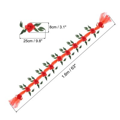 Unique Bargains Artificial Flowers Bouquet Set Wedding Car Decoration 1 Pc