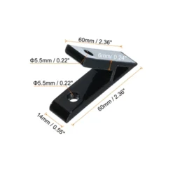 Unique Bargains Aluminum Alloy Corner Brace Joint Connector Mount 45 Degree Angle Profile Brackets For 2020 Series