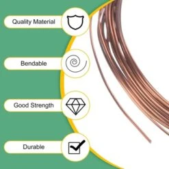 Unique Bargains Anodized Aluminum Flexible Bonsai Training Wire 3 Rolls