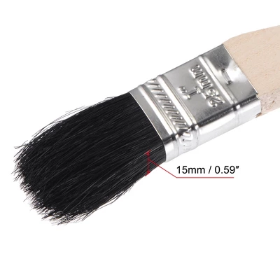Unique Bargains Bristle Wall Treatment Tool Paint Brush With Wooden Handles - Image 2