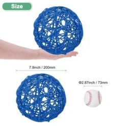 Unique Bargains Wicker Rattan Decorative DIY Crafts Balls For DIY Crafts 7.9 Inch 1 Pc