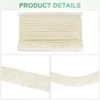 Unique Bargains Polyester Boho Durable Multipurpose Tassel Fringe Trim 27 Yards 1 Inch 1 Pc