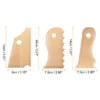 Unique Bargains Wood Smooth Pottery Ribs Trimming Tools For Carving Ceramics Clay 3 Pcs