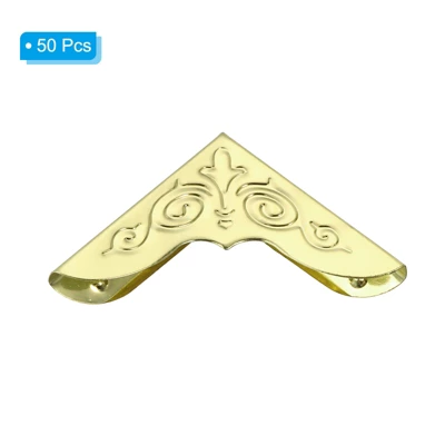 Unique Bargains Metal Retro Decorative Scrapbook Photo Book Protecting Corners 50 Pcs 1.18" - Image 2