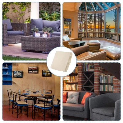 Unique Bargains Polyester Elastic Bottom Non-Slip Sofa Couch Cushion Covers 3 Pcs 20"x20" - Image 5