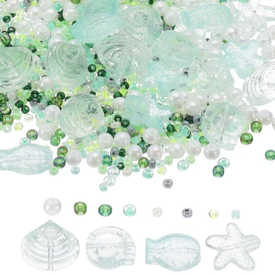 Unique Bargains Jewelry Making Craft Embellishments Ocean Animal Glass Beads - Image 10