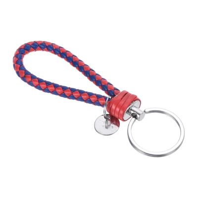Unique Bargains Braided PU Leather Wallet Keychain With Stainless Steel Key Ring - Image 11
