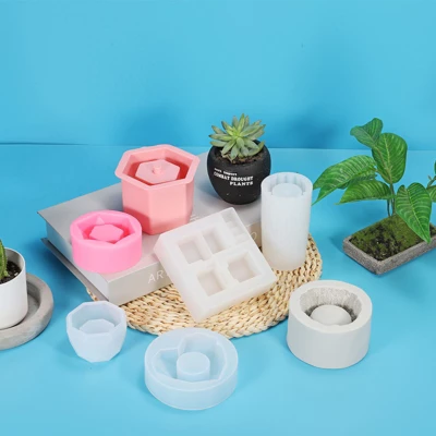 Unique Bargains DIY Hexagon Silicone Flower Pot 1 Pc - Image 5