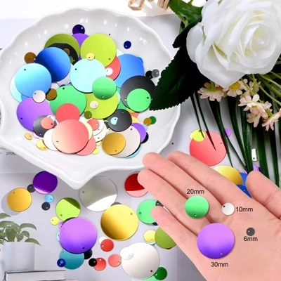 Unique Bargains Sewing Craft DIY Plastic Sequin Embellishments Dark Gold 2000 Pcs - Image 5