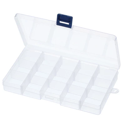 Unique Bargains Plastic Nail Bead Art Supplies Fishing Tools Craft Organizer 6.9x4x1 Inch - Image 5