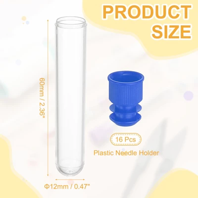 Unique Bargains Plastic Portable Craft Knitting Sewing Needle Storage Holders 16 Pcs