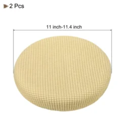Unique Bargains Elastic Removable Stool Slipcovers And Furniture Covers Dia 12-14 Inch 2 Pcs