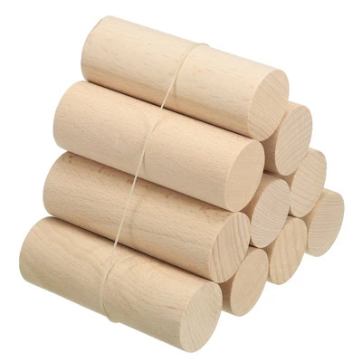 Unique Bargains Unfinished Round DIY Crafts Home Decor Wood Sticks 10 Pcs - Image 11