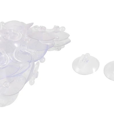 Unique Bargains 30mm Dia PVC Plastic Home Towel Suction Cup Hooks And Hangers Clear Blue 30 Pcs - Image 4