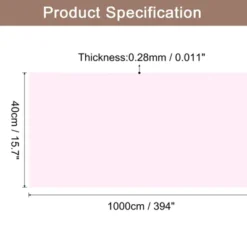 Unique Bargains Wallpaper, Peel And Stick Wallpaper Contact Paper Solid Color Vinyl Self-Adhesive Wall Paper Decorative Pale Pink 394"x15.7"