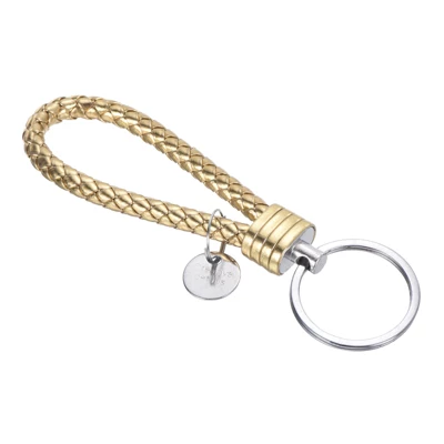 Unique Bargains Braided PU Leather Keychain With Stainless Steel Key Ring - Image 7