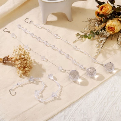 Unique Bargains Acrylic Pineapple Bead Crystal Garland Strands For Decor 10 Pcs - Image 2