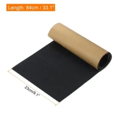 Unique Bargains Non-Slip Waterproof High Traction Grind Sandpaper Skateboard Scooter Grip Tape Sheet Black