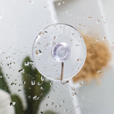 Unique Bargains Removable Vacuum Suction Cup Hooks 1.6" Clear 12 Pcs - Image 2