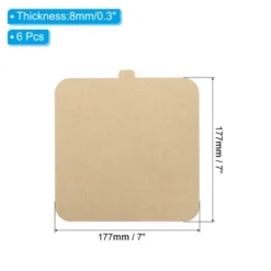 Unique Bargains Wood Fiber Resistance To Warping Ceramic Pottery Tools 7 Inch Brown 6 Pcs