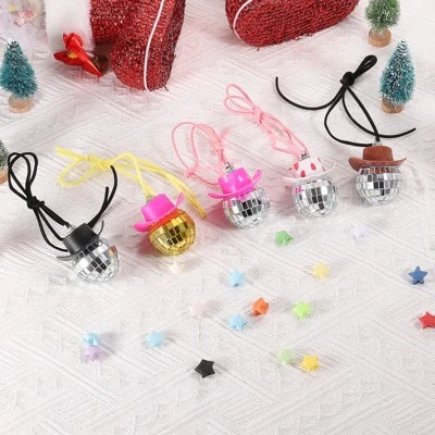 Unique Bargains Shiny Mirror Ornament Car Party Accessory Disco Ball - Image 3