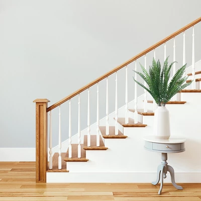 Unique Bargains Artificial Plants Faux Greenery Ferns Branches For Home Garden Decor 2 Pcs - Image 4