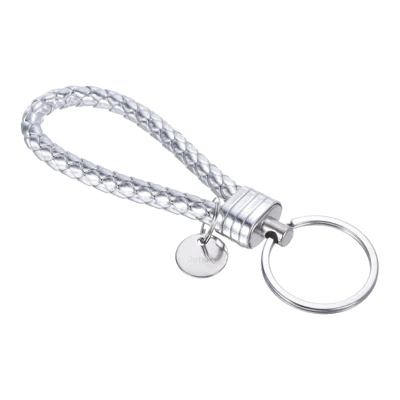 Unique Bargains Braided PU Leather Keychain With Stainless Steel Key Ring - Image 18