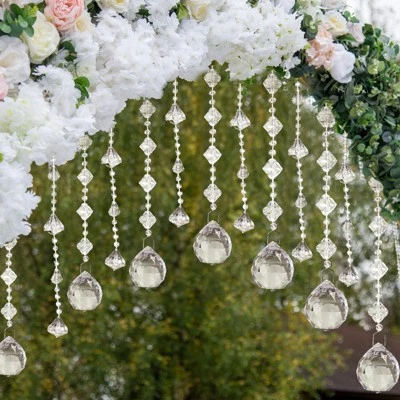 Unique Bargains Acrylic Pineapple Bead Crystal Garland Strands For Decor 10 Pcs - Image 5