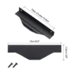 Unique Bargains Finger Edge Cabinet Pull 128mm Hole Diameter Black 6 Pcs