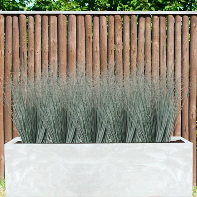 Unique Bargains Plastic Fake Wheat Garden Decor Artificial Grass Plants 6 Pcs - Image 3