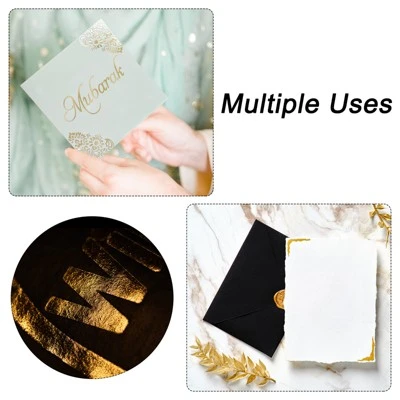 Unique Bargains Deco Foil Transfer Sheets For DIY Craft Laser Printer 8.5"x11" 50 Pcs Colorful - Image 5