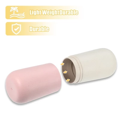 Unique Bargains Portable Toothbrush Cases Traveling Toothbrush Holders Case Bamboo Fiber 7.72"x2.60" 1 Pcs - Image 4